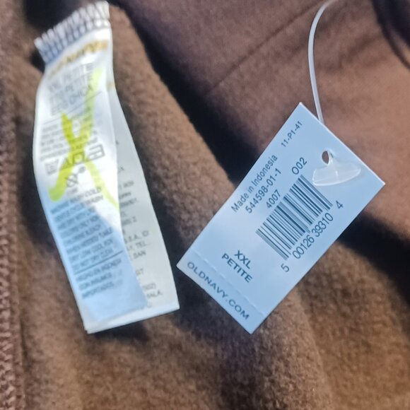 NEW Old Navy Earthen Brown High Waisted Fleece Lined Stirrup Leggings - Picture 4 of 8